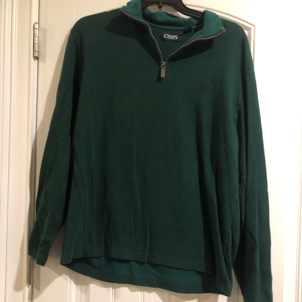 Chaps green quarter zip